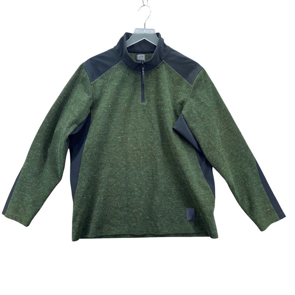 Magpul Mens Commando 1/4 Zip Pullover Sweater Size L Green Wool Blend Tactical